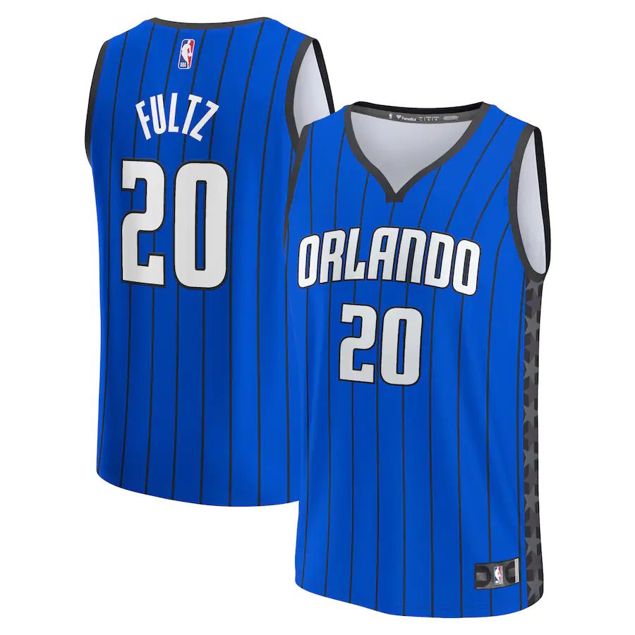 Men Orlando Magic 20 Markelle Fultz Fanatics Branded Blue 2022-23 Fast Break Replica NBA Jersey